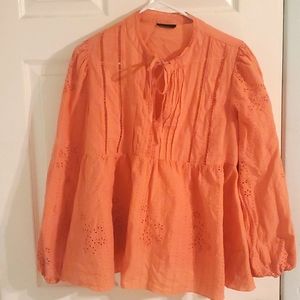 100 percent cotton super cute and flirty eyelet top